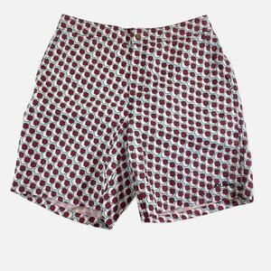 Mr Swim Trunks Geometric Pattern Men's Size XL Board Shorts Pockets & Zip Fly